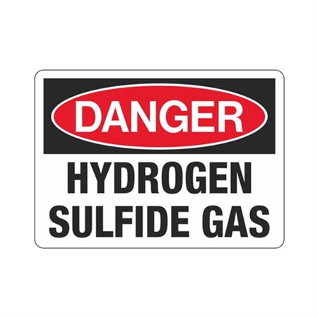 Danger Hydrogen Sulfide Gas Sign
